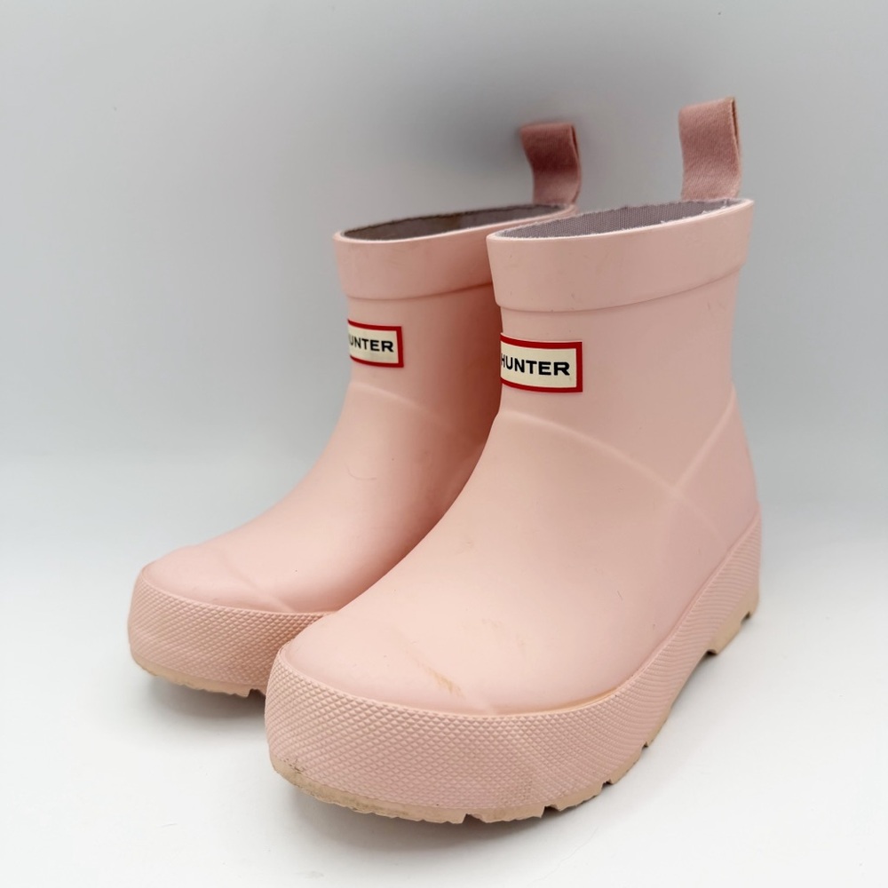 Hunter Play Boots Waterproof Azalea Pink Ankle Rain Boot Size US 12 UK 10 - Picture 2 of 8